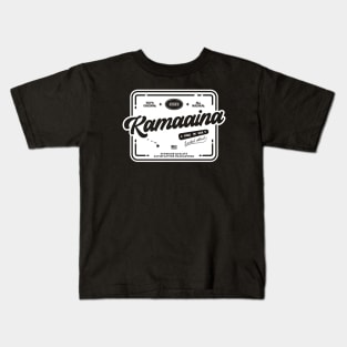 Authentic Kamaaina Cool Vintage Light Stamp Print Hawaii Resident Gift Kids T-Shirt